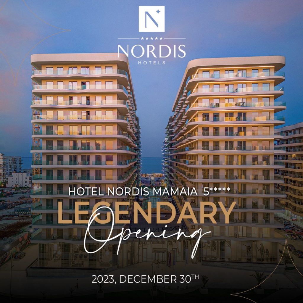 Nordis Group deschide pe 30decembrie 2023 Hotelul Nordis Mamaia 5 *****, cea mai mare investiție hotelieră din România din ultimii 30 de ani